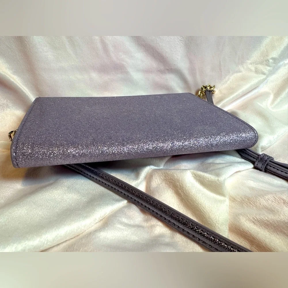 Kate Spade Crossbody Lilac Frost Tinsel Glitter - Picture 4 of 12